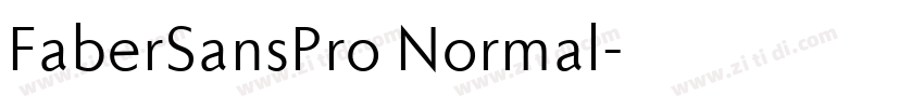 FaberSansPro Normal字体转换